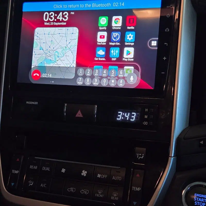Customer install photo, Head Unit Suitable for Toyota Landcruiser 200 Series 2016-2021 GXL, Altitude